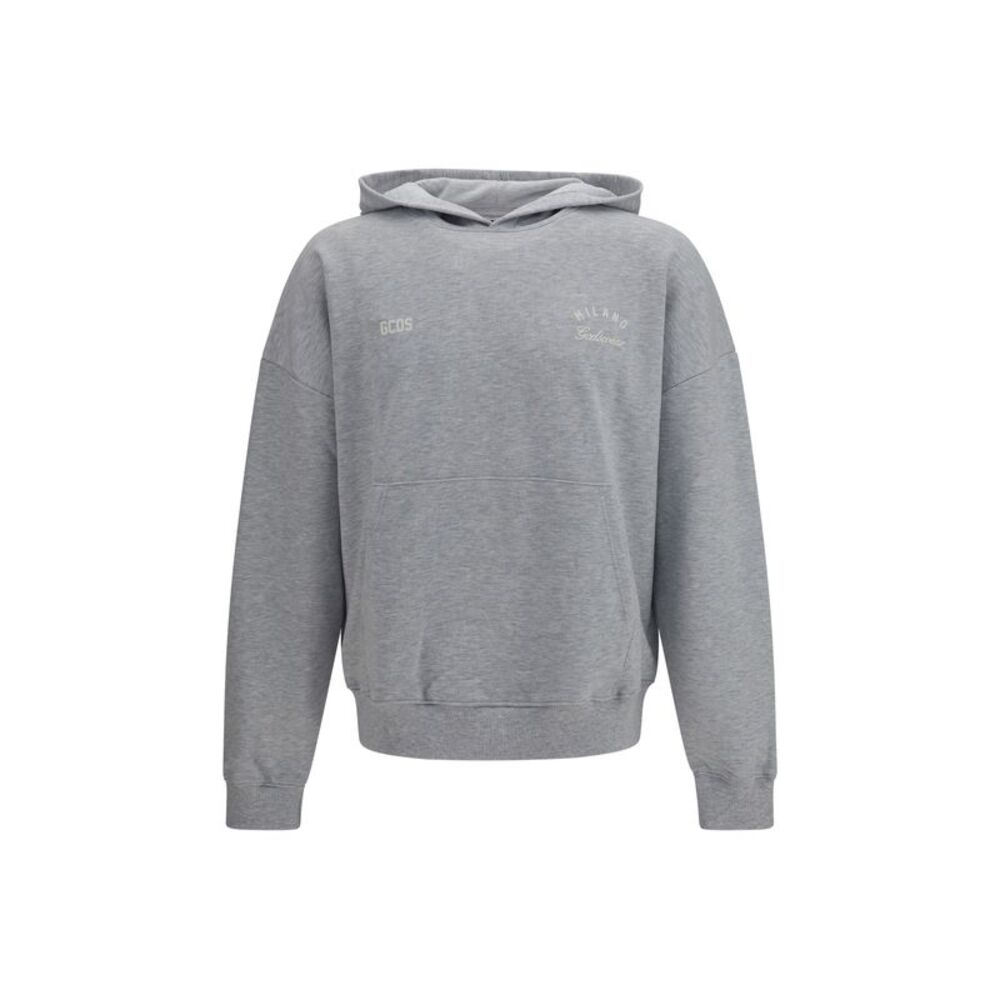 Gcds Men Hooded Sweatshirt With Back Band Logo